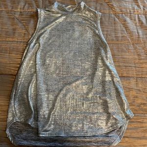 Anthropologie | Gold Mock Neck Sleeveless Postage